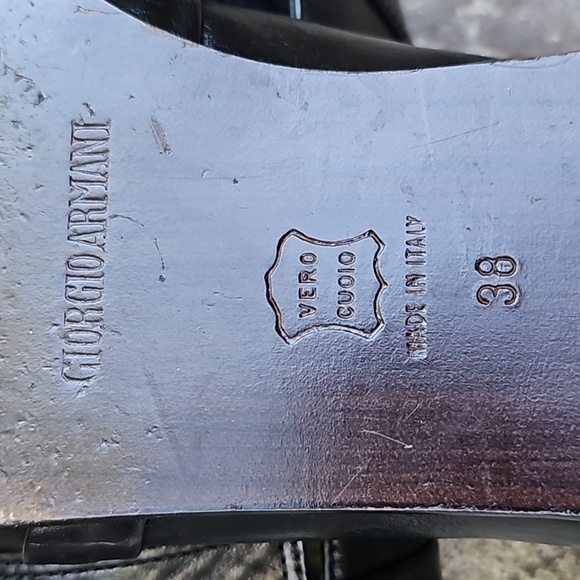 Georgia Armani leather loafer shoes Size 38 - Picture 8 of 11